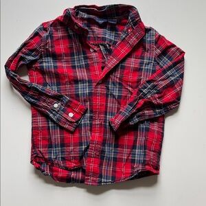 Janie and Jack holiday toddler boy button down shirt